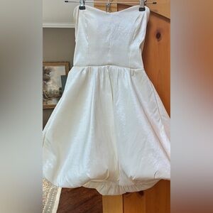Bubble skirt  off  White Dress..... perfect for Homecoming Dance!!